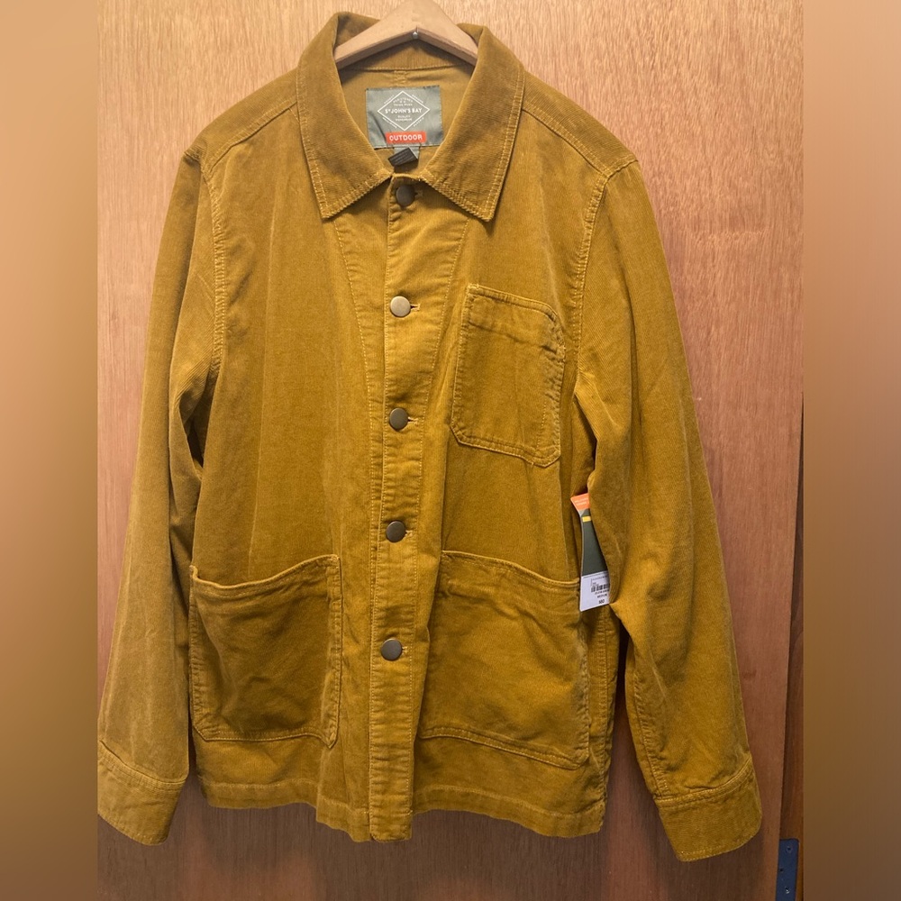 St. John’s Bay Cord Corduroy Shirt Jacket Medium NEW